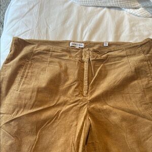 Veronica Beard Dova Brown Corduroy Pants